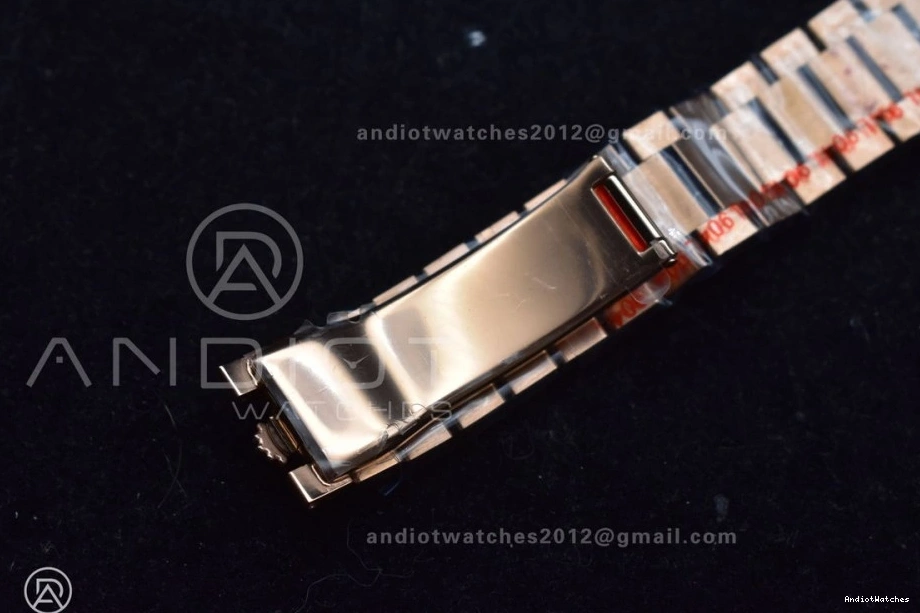 Diamond 671 36 Dial President vr3255 Steel with QF Original Edition V5 Grey Bracelet 904L RG Best Weight) on (Gain Square DayDate 0306